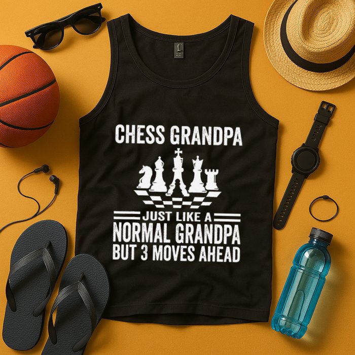Chess Player Grandpa Saying For Chess Board Game Lover Fans Tank Top