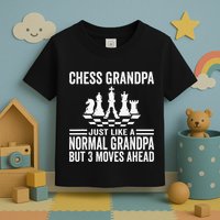 Chess Player Grandpa Saying For Chess Board Game Lover Fans Toddler T-Shirt