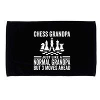 Chess Player Grandpa Saying For Chess Board Game Lover Fans Microfiber Hand Towel