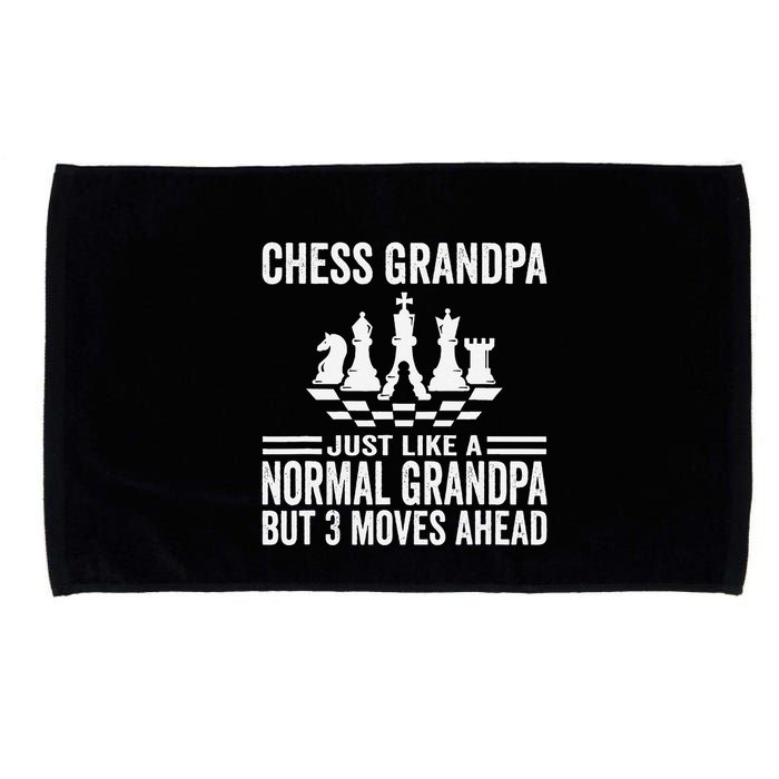 Chess Player Grandpa Saying For Chess Board Game Lover Fans Microfiber Hand Towel