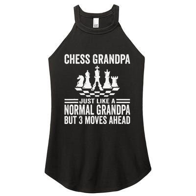 Chess Player Grandpa Saying For Chess Board Game Lover Fans Women's Perfect Tri Rocker Tank