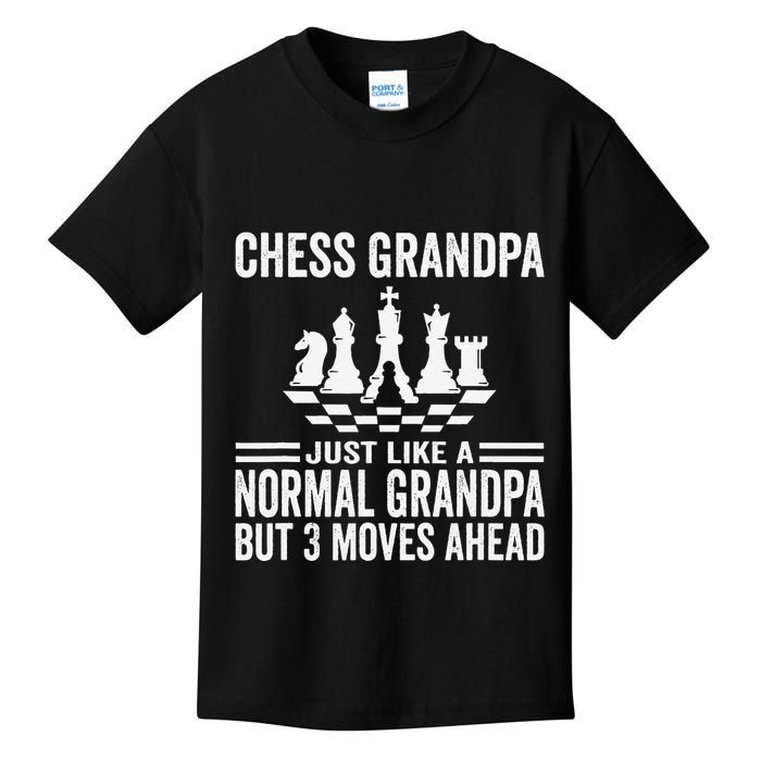 Chess Player Grandpa Saying For Chess Board Game Lover Fans Kids T-Shirt