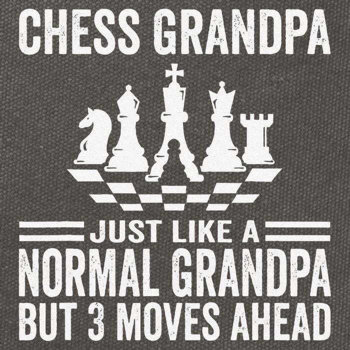 Chess Player Grandpa Saying For Chess Board Game Lover Fans Cotton Canvas Backpack