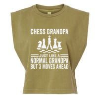 Chess Player Grandpa Saying For Chess Board Game Lover Fans Garment-Dyed Women's Muscle Tee