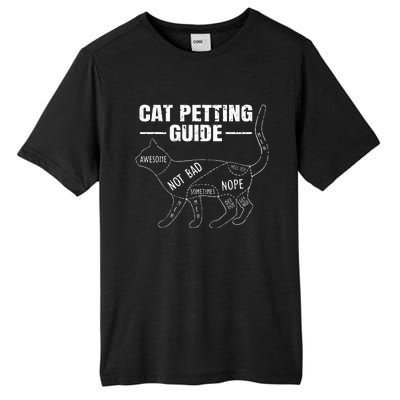 Cat Petting Guide Kitten Lover Funny Feline Pet Owner Tall Fusion ChromaSoft Performance T-Shirt