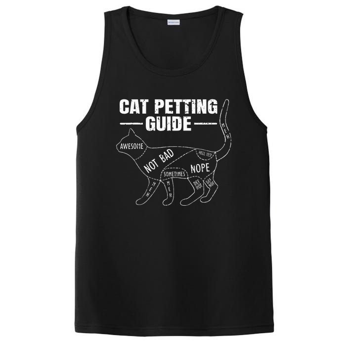 Cat Petting Guide Kitten Lover Funny Feline Pet Owner PosiCharge Competitor Tank