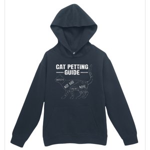 Cat Petting Guide Kitten Lover Funny Feline Pet Owner Urban Pullover Hoodie