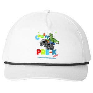 Crush Precool Giftk Dino T Rex Monster Truck Back To School Boys Funny Gift Snapback Five-Panel Rope Hat