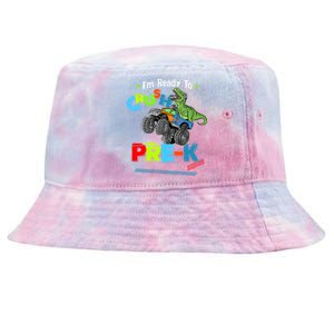 Crush Precool Giftk Dino T Rex Monster Truck Back To School Boys Funny Gift Tie-Dyed Bucket Hat