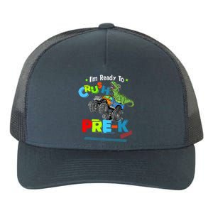 Crush Precool Giftk Dino T Rex Monster Truck Back To School Boys Funny Gift Yupoong Adult 5-Panel Trucker Hat