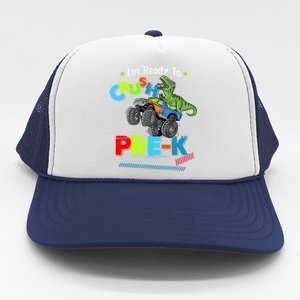 Crush Precool Giftk Dino T Rex Monster Truck Back To School Boys Funny Gift Trucker Hat