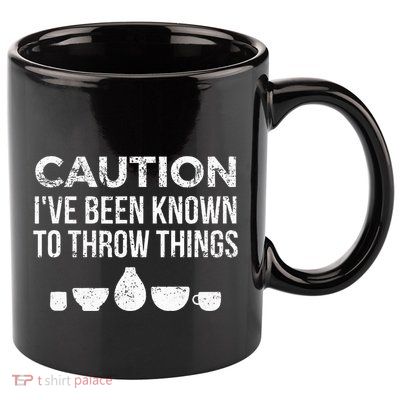 Ceramics Pottery Gift For Ceramics Artist; Throw Pots 11oz C Handle Ceramic Mug