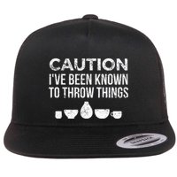 Ceramics Pottery Gift For Ceramics Artist; Throw Pots Flatbill Hat