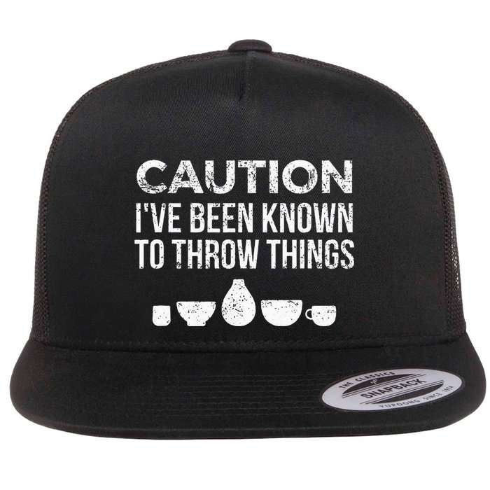 Ceramics Pottery Gift For Ceramics Artist; Throw Pots Flatbill Hat