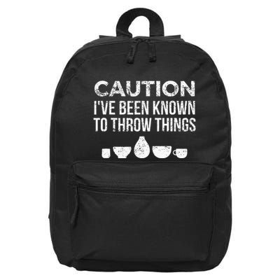 Ceramics Pottery Gift For Ceramics Artist; Throw Pots 16 in Basic Backpack