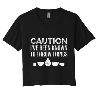 Ceramics Pottery Gift For Ceramics Artist; Throw Pots Crop Top