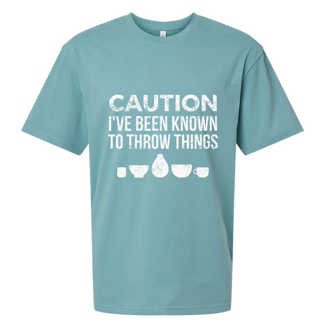 Ceramics Pottery Gift For Ceramics Artist; Throw Pots Sueded Cloud Jersey T-Shirt