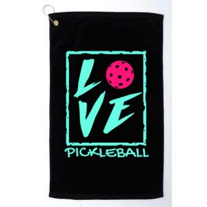 Cute Pickleball Gift Love Pickleball Gift Platinum Collection Golf Towel