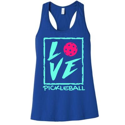 Cute Pickleball Gift Love Pickleball Gift Women's Racerback Tank