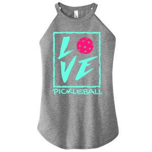 Cute Pickleball Gift Love Pickleball Gift Women’s Perfect Tri Rocker Tank