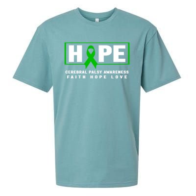 Cerebral Palsy Gift Hope Cerebral Palsy Awareness Gift Sueded Cloud Jersey T-Shirt