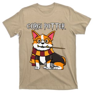 Corgi Potter Gift For Corgi Lovers Funny Pawter Dog T-Shirt