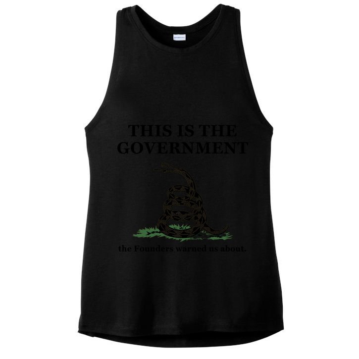 Conservative Patriotic Gadsden Defund The FBI Ladies PosiCharge Tri-Blend Wicking Tank