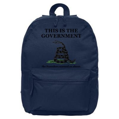 Conservative Patriotic Gadsden Defund The FBI 16 in Basic Backpack