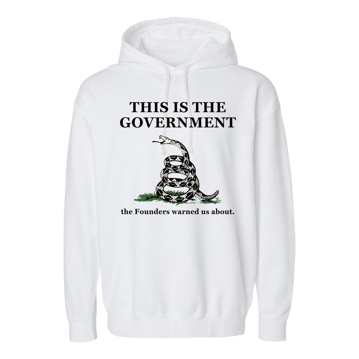 Conservative Patriotic Gadsden Defund The FBI Garment-Dyed Fleece Hoodie