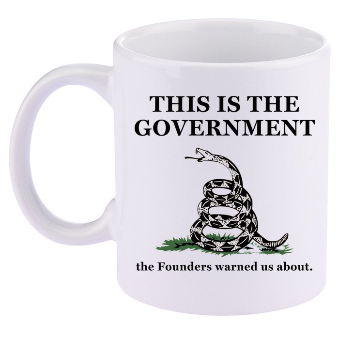 Conservative Patriotic Gadsden Defund The FBI 11oz C Handle Ceramic Mug