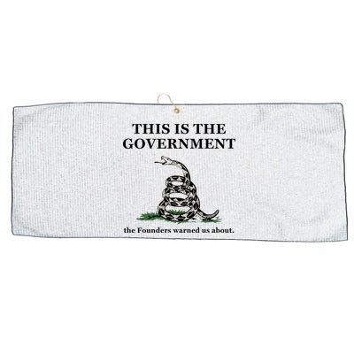 Conservative Patriotic Gadsden Defund The FBI Large Microfiber Waffle Golf Towel