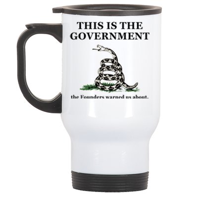 Conservative Patriotic Gadsden Defund The FBI Stainless Steel Travel Mug