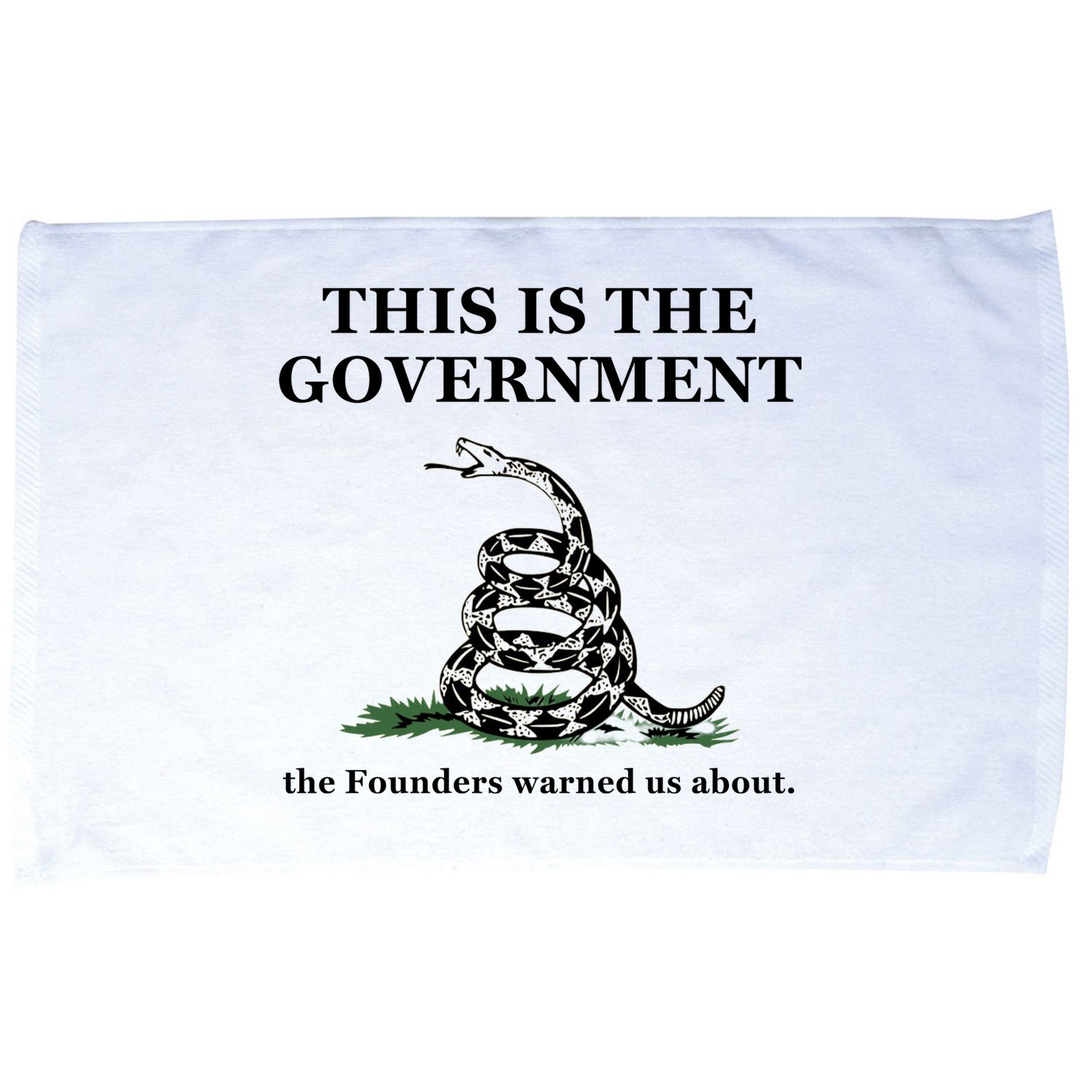 Conservative Patriotic Gadsden Defund The FBI Microfiber Hand Towel