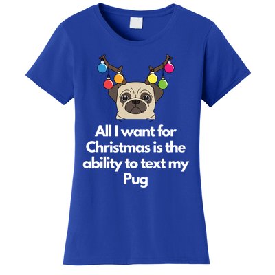 Christmas Pug Gift Women's T-Shirt