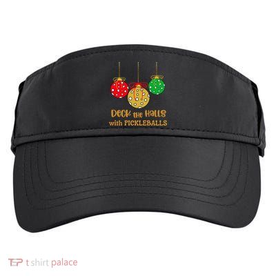 Christmas Pickleball Gift Deck The Halls With Pickleballs Gift Adult Drive Performance Visor