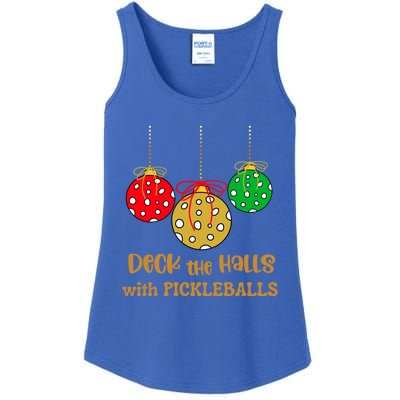 Christmas Pickleball Gift Deck The Halls With Pickleballs Gift Ladies Essential Tank