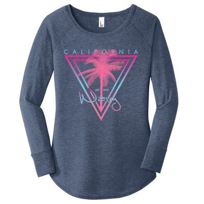 California Palm Gift Women's Perfect Tri Tunic Long Sleeve Shirt