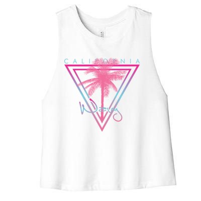 California Palm Gift Women's Racerback Cropped Tank