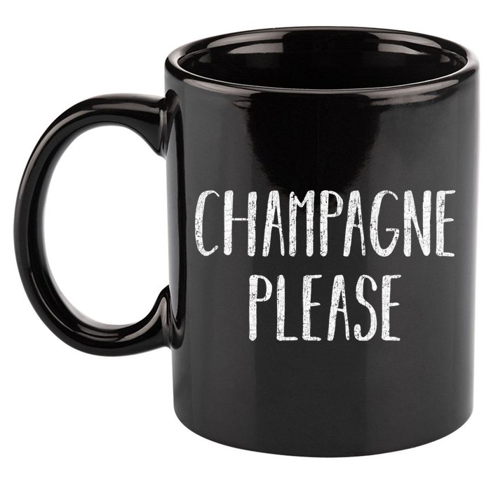 Champagne Please Gift Ing Group Gift 11oz C Handle Ceramic Mug