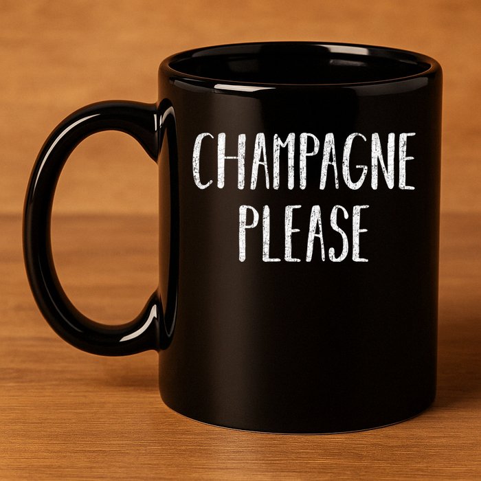 Champagne Please Gift Ing Group Gift 11oz C Handle Ceramic Mug