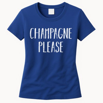 Champagne Please Gift Ing Group Gift Womens T-Shirt