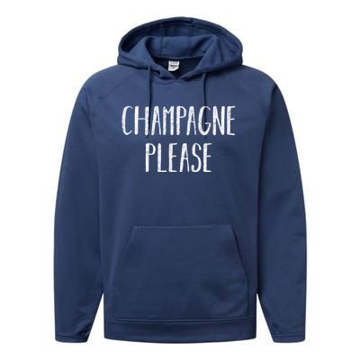 Champagne Please Gift Ing Group Gift Performance Fleece Hoodie