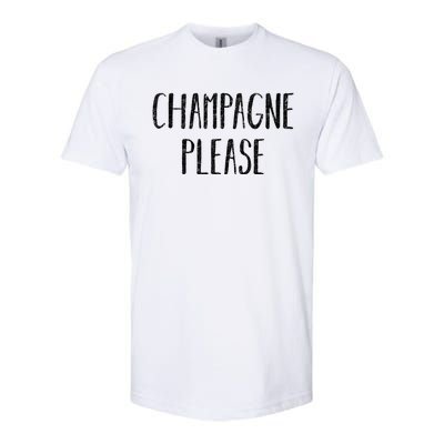 Champagne Please Gift Ing Group Gift Softstyle CVC T-Shirt