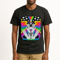 Colorful Psychedelic Girl Trippy Abstract Third Eye Vision Tall T-Shirt