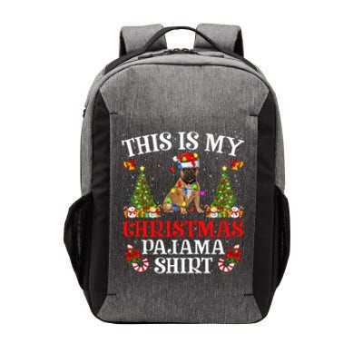 Christmas Pajama Gift Lighting Santa French Bulldog Xmas Gift Vector Backpack