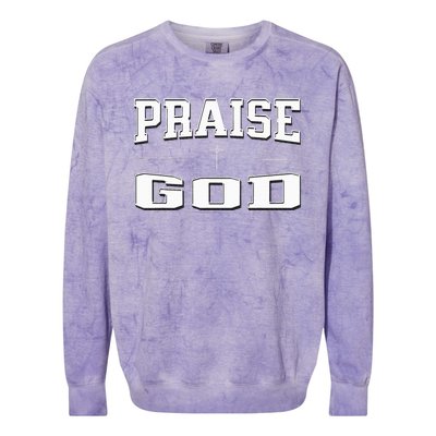 Christian Praise God Colorblast Crewneck Sweatshirt