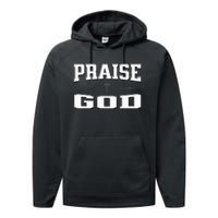 Christian Praise God Performance Fleece Hoodie