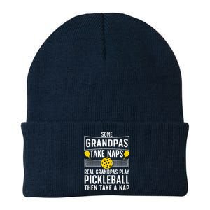 Cool Pickleball Grandpa Paddle Sport Pickleball Player Knit Cap Winter Beanie