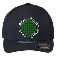 Chess Player Gift Real Gamers Play Chess Flexfit Unipanel Trucker Cap