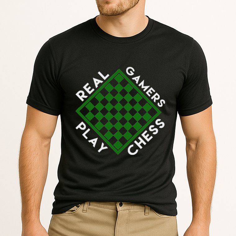 Chess Player Gift Real Gamers Play Chess Performance Shirt